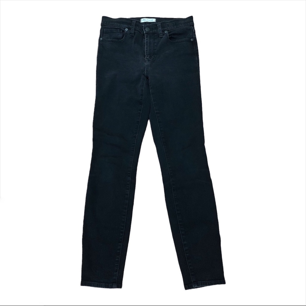 Madewell High Rise Skinny Jeans Slim Fit Black/Gray Size 27